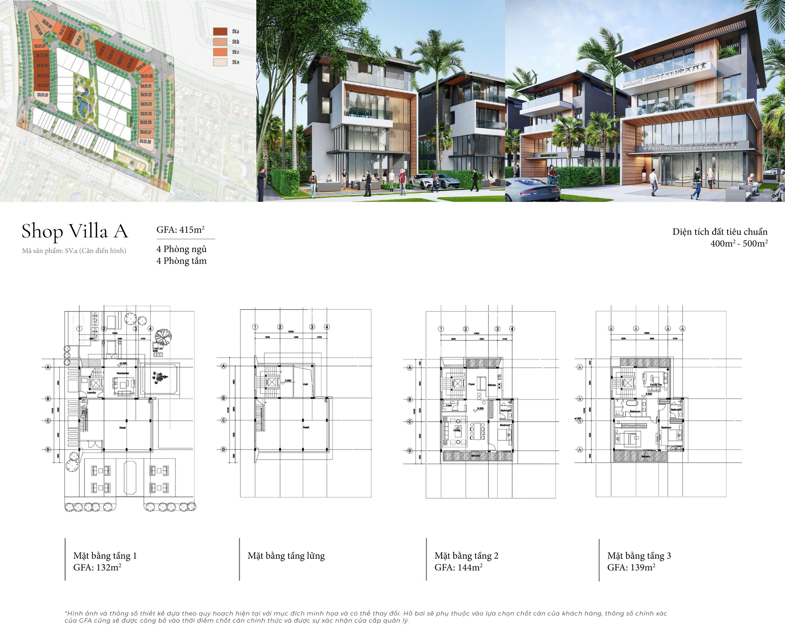 thiết kế shop villa swanbay oasia